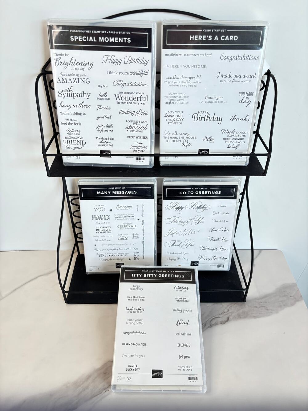 Stampin Up Aesthetic Text Stamps Lot 💬 New Quote Stamps for Scrapbooks & Cards